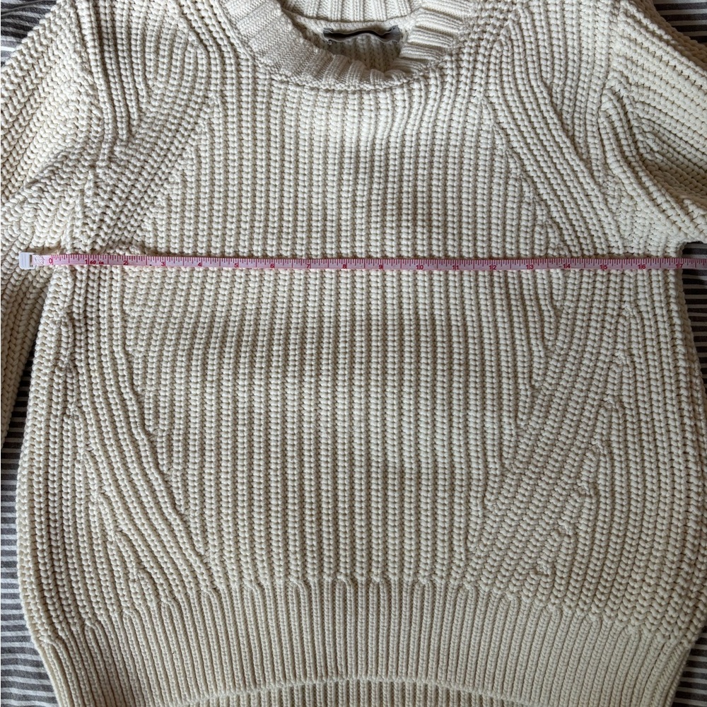 Everlane Cream Women's Crew Neck Sweater, size small - Picture 4 of 7